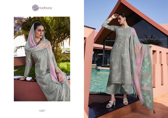 Zabin By Sadhana Heavy Work Pure Jam Cotton Salwar Suits Wholesale Market In Surat